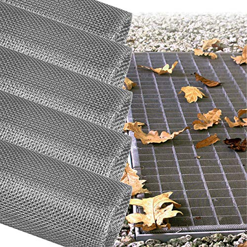 DILUMA | Lichtschachtabdeckung 5er Set 60x120 cm aus Aluminiumgewebe | Kellerschachtabdeckung für Zuverlässigen Schutz