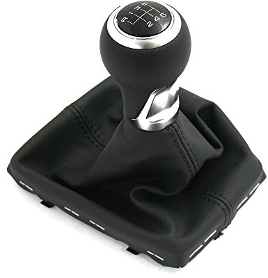 Original Audi A4 A5 (B9) S-Line Schalthebelknopf Leder Schaltknauf schwarz 6-Gang Schaltgetriebe