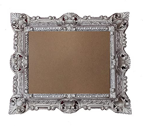 Lnxp BILDERRAHMEN ANTIK BAROCK in der Farbe: Altsilber Antiksilber 44x38 cm RECHTECKIG REPRO Bilder für 29x22 cm oder 22x29 cm BAROCKRAHMEN BILDER 48R