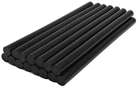 Schwarze Heißkleber-Klebestifte, VARACL-Heißklebepistolenstifte für handgefertigtes Basteln DIY Home Office-Projekt Weihnachtsgeschenk Basteln & Reparieren, 15 Stück, Durchmesser 11 mm, Länge 20 cm