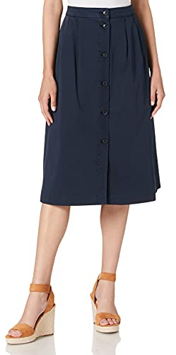 Tommy Hilfiger Damen CO MODERN Chino MIDI Skirt Rock, Wüstenhimmel, 34