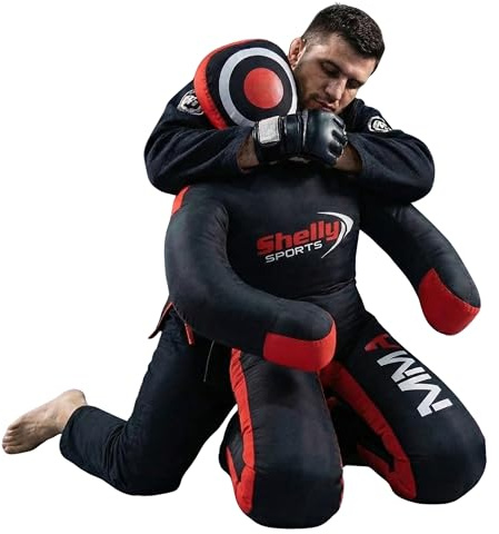Shelly MMA - Muñeco de Judo para Artes Marciales Mixtas, Saco de Boxeo brasileño BJJ JIU Jitsu para Sentarse, maniquí de Entrenamiento de Artes Marciales, Boxeo, Karate, Lona,