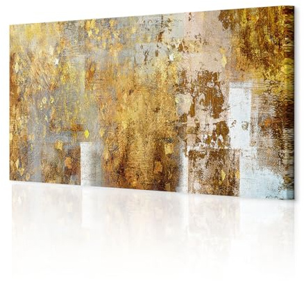 decomonkey Wandbilder Abstrakt 120x40 cm 1 Teilig Leinwandbilder Kunstdruck | Strukturleinwand, Holzkeilrahmen, Bild auf Leinwand, Wanddeko, Wohnzimmer, Wanddekoration, Modern, Kunst