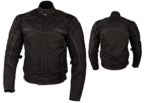 l&j Motorradjacke Textil Jacke mit herausnehmbaren Protektoren Motorrad Jacke Biker Cross Enduro