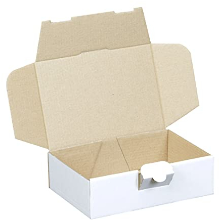 300 Maxibriefkartons 160 x 110 x 50 mm weiß (300 Stück) Maxibrief Versandkarton Warensendung