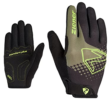 Ziener Kinder Colo Fahrrad/Mountainbike/Radsport-Handschuhe | Langfinger - atmungsaktiv,dämpfend, Leaf Green, L