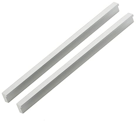 Schrankgriff zieht Schubladenknöpfe Griffleiste Aluminium massiv Schubladengriff Möbelgitter und Knopf, Fingerkantengriff 2 Stück -768mm