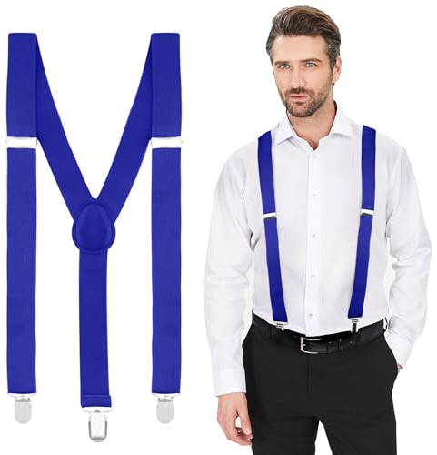 Pfanner Hosenträger für Damen und Herren, Schmal, Extra Stark, für Arbeits- und Skihosen, Blau