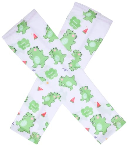INOOMP Manches De Bras Refroidissantes Pour Enfants 3 Paires Protection Anti Uv Respirantes 11.81X7.09 Pouces Manchon Bras Été Léger Confortable Pour Activités Extérieures