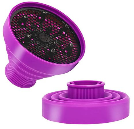 Foldable Blower Diffuser Cover Silicone Dryer Collapsible Hair Attachment Portable Travel Folding Silicone Collapsible Blower