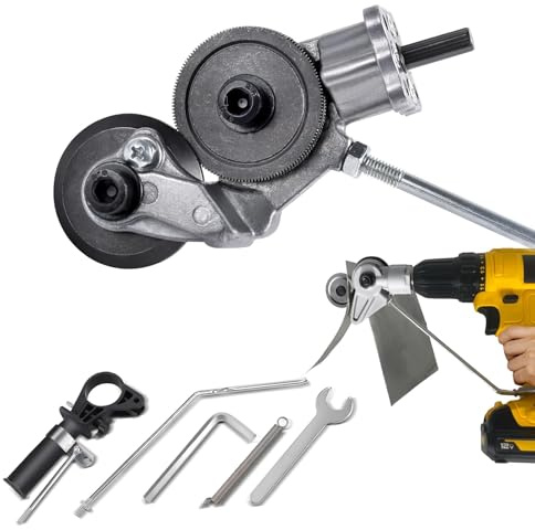 Metal Sheet Cutter,Universal Metal Punching and Shearing Drill Bit Attachments, Sharp and Durable, Precise Cutting, Safe and Portable, A Must-Have for DIY.
