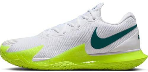 Nike Herren Zoom Vapor Cage 4 Rafa Tennisschuh, White/Geode Teal-Volt, 45 EU