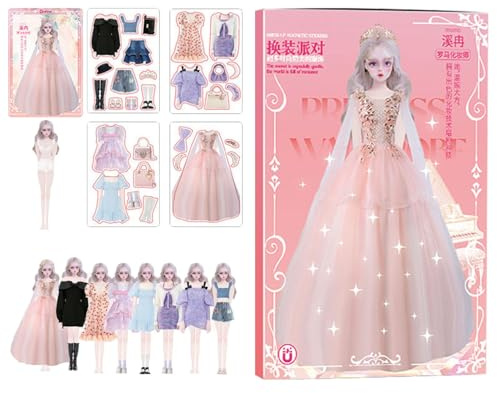 Kleidung und Zubehör für Puppen, Reisespielzeug zum Simulieren und Spielen | Sichere Anziehpuppen | Smooth Dolls Spielzeug für tragbare Nachbildungsspiele für Kinder von 3 bis 12 Jahren