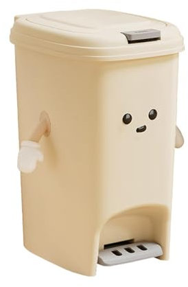 SiaBiced Poubelle à pédale avec pédale pour cuisine, poubelle pour entrée, 10l
