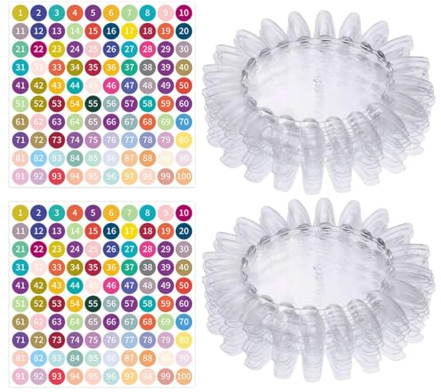 20 Échantillons De Feuilles D'Ongle Et 2 Autocollants Numériques Colorés, Bâtons D'Ongle, Échantillons D'Ongles, Exercices D'Art À Ongles, Affichage Des Couleurs Des Ongles.