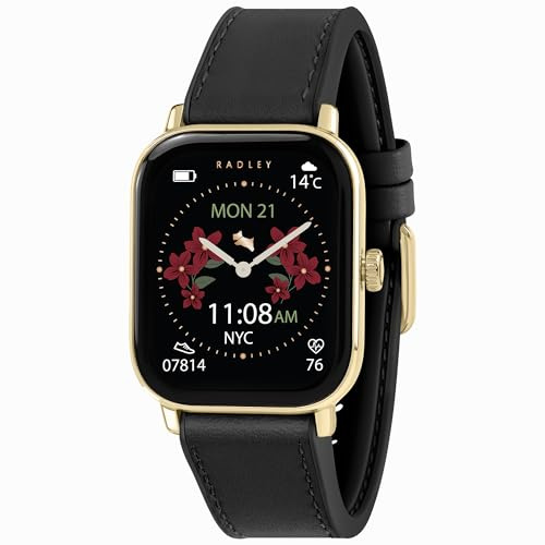 RADLEY Series 56 Black Silicone Strap Smart Watch