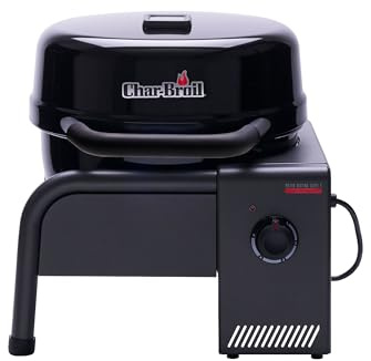 Char-Broil Patio Bistro Cube E elektrisk grill, mobil, TRU-Infrared, upp till 320 °C, kompakt balkong och terrassgrill med locktermometer