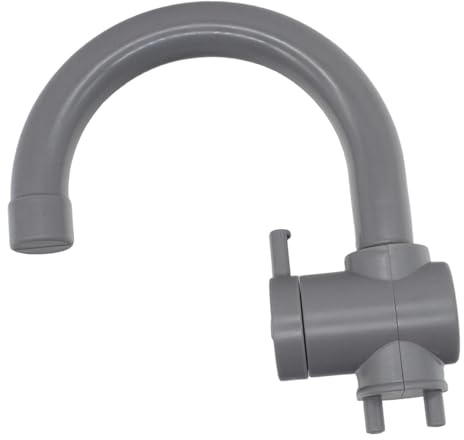 JWQFBC Robinet de Cuisine Jouet pour Dinette, Accessoires de Cuisine en Plastique, Jeux de Rôle, Jouet d'Imitation pour Apprendre en S'amusant, Cadeau d'anniversaire pour Enfants, Gris Clair