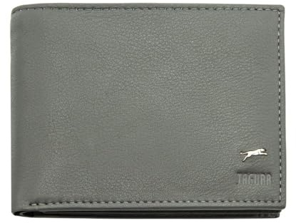 JAGUAR Portefeuille Homme en Vrai Cuir, Compartiments Cartes avec Protection RFID et Porte-Monnaie, anthracite, 125 cm (tg 54-56), Classique