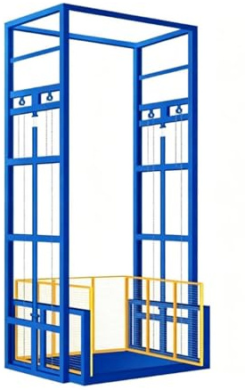 Fabrik Hiss, fabrik, verkstad, reparationsverkstad Dual Track Hydraulplattform, Godstransport Lager