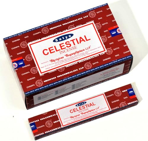 Satya Nag Champa Celestial Incense Sticks - Box 12 Packs by Satya