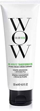 Color Wow One-Minute Transformation – Instant frizz fix; Nourishing styling cream smooths, tames + defrizzes on-the-spot; Avocado oil + Omega 3’s hydrate, repair for silkier, smoother texture