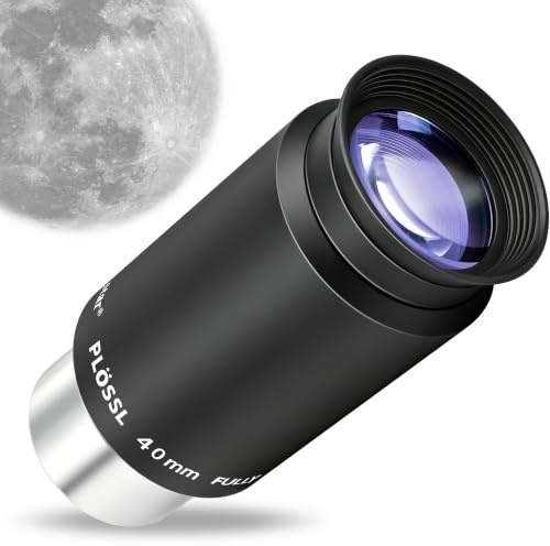 Alstar 3,2 cm 40 mm Plössl-Teleskop Okular – 4-Element-Plössl-Design – Gewinde für Standard 3,2 cm Astronomie Filter