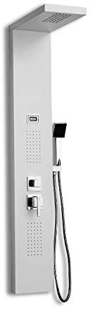 DP Grifería Bahamas - Columna de hidromasaje en aluminio, Blanco