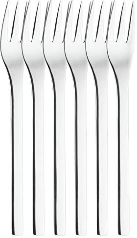 Puresigns 3020614 One Extra-Tenedores para Tartas, Acero Inoxidable, Plata Brillante