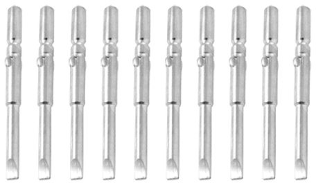 Aexit Embout de tournevis plat 4 mm en métal argenté 10X DO632950M884195K