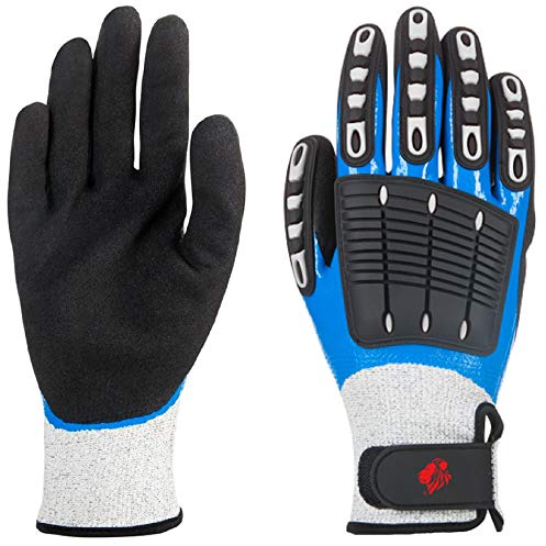 3Kamido SHIELD, Spezialist, hochwertige schnittfeste Handschuhe, Norm EN 388 4544 C (10 Paar, 10 XL)