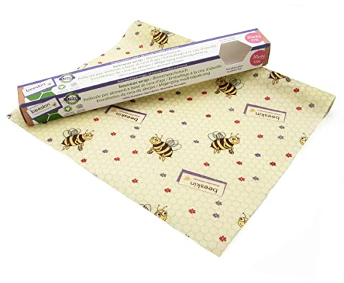beeskin Beeswax Cloth Roll for Keeping Food Fresh & Storage - Flexible Cut to Size Wax Paper - 30 x 95 cm - Kids