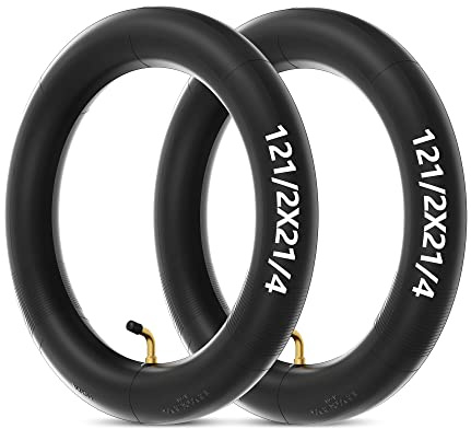 2 X 12 Zoll Schlauch, Schlauch für schubkarrenrad, 12 1/2 x 2 1/4 (57-203) | TR87 Abgewinkelter für Rasierer Elektrisch Roller Tasche Mod Bella Chrissy Hannah Montana