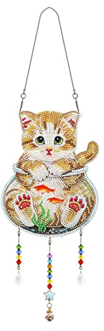 TROYSINC 5D DIY Diamond Painting Bilder Wandbehang, DIY Diamant Painting Set, Strass Kristall Malerei Tiere Bilder Mandala Anhänger für Erwachsene (Stil L)
