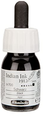 Schmincke - Indian Ink 1912 schwarz, 28 ml