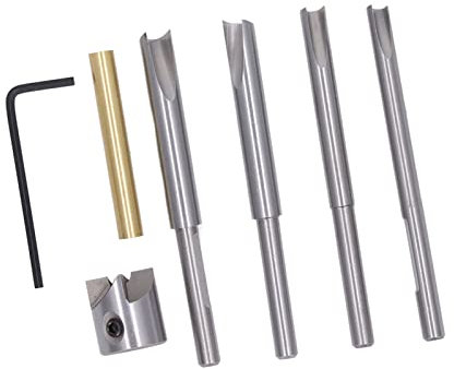 13 Pezzi Trimmer per Legno Kit Penna Trapano Acciaio Al Carbonio Set Lavorazione del Legno Multifunzionale Accessorio Tornio Mandrino