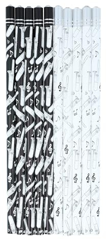 Musikboutique, Bleistifte mit Schmuckstein, Instrumente, 10er-Packung (Posaune)