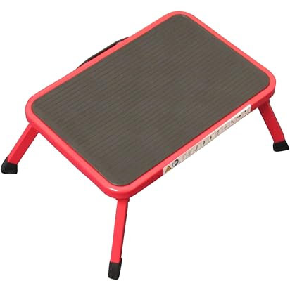 Single Folding Step Stool (Non Slip Caravan Platform Foldable Choice of Colours)