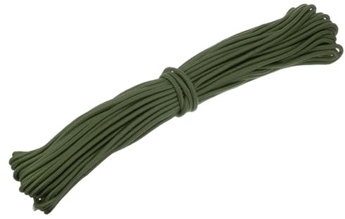 Sourcing Map 98FT 1/4 Inch (6mm) Polypropylene Rope, Diamond Braided, Dark Green, For Securing Tents, Tying Down Equipment, Replacing Flagpole Ropes
