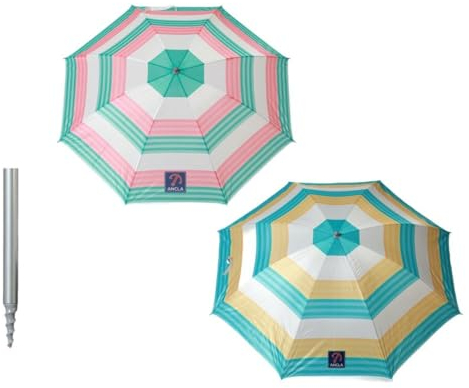 BigBuy Garden Ombrellone da spiaggia Ø 220 cm A righe