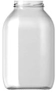 Honey Planet Big Glass Jars - 3L and 5L, Clear Airtight Preserving Glass Jars Pickling. (5 litres)