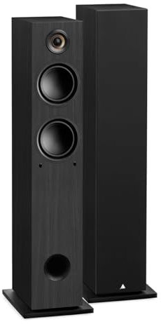 Triangle - LN05A Active Speakers - Bluetooth Floorstanding Speakers with 2 x 80W Amplifier - HD Audio - Phono Inputs/Optical Platinum & Cabinet Output - 165 x 921 x 263 mm - Ash Black (Pair)