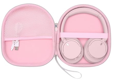 DR·AMIU Headphone Case Compatible with JBL Tune 510BT 520BT 720BT 770NC 670NC, Live 680NC 460NC 670NC 770NC Headset, Sony WH-CH720N WH-CH520 and JLab Headphones, Pink