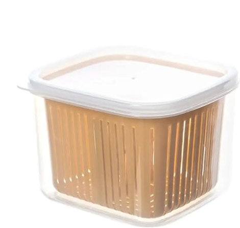 Organizador Para Cebollas Jengibre Y Ajos Compartimento de almacenamiento y conservación for verduras, suministros de barra de cocina, caja de almacenamiento de cebolla, jengibre y ajo, 2 uds.(Yellow