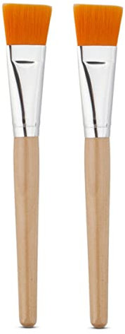 HAPINARY 2 Stück Gesichtsmaskenpinsel Mit Holzgriff Weiche Gesichtsmaskenbürste Zum Auftragen Von Masken Und Lotionen Wiederverwendbar Für Professionelle Und Private Hautpflege