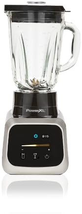 PowerXL Smart Pro Blender 2L, mélangeur à smoothie, mixeur alimentaire, moteur puissant de 1000 W, lame revêtue de titane à 6 pointes