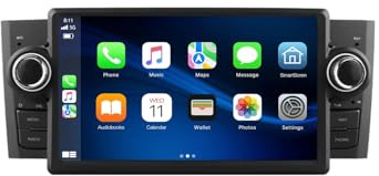 Autoradio 2 Din per FIAT Linea Grande Punto 2007-2012 Carplay&Android Auto 7 IPS Touchscreen Stereo Auto con navigazione GPS Bluetooth DSP Mirror Link Wifi USB FM SWC Backup Cam(K4 8+128GB)