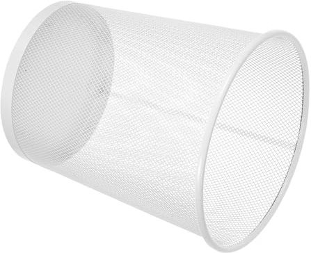 ROMISBABA Poubelle Ronde avec Maille Fine Corbeille Compacte pour Bureau et Maison Poubelle de Table Multifonctionnelle Au Design Minimaliste et Élégant