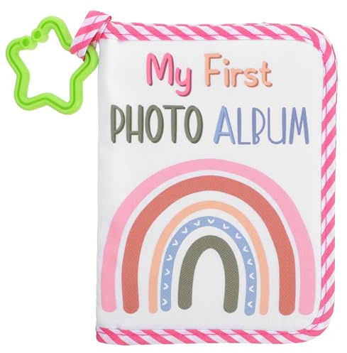 TOKIDNY Album Fotografico per Libro dei Ricordi del Primo Anno del Diario della Crescita Morbido e Resistente per Neonati e Famiglie Comodo da Trasportare per Viaggi e Incontri