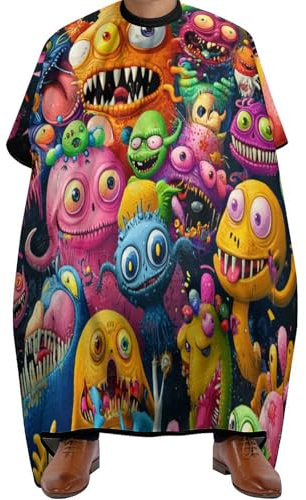 Barbers Cape Monstera Party Hairdressers Gown Unisex Cutting Gowns Professional Salon Capes Apron For Shampoo Hairdressers Barbershop 140X168Cm